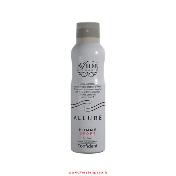 اسپری بدن مردانه اویور Avior با رایحه الور هوم Allure Homme Sport حجم 150 میلی لیتر